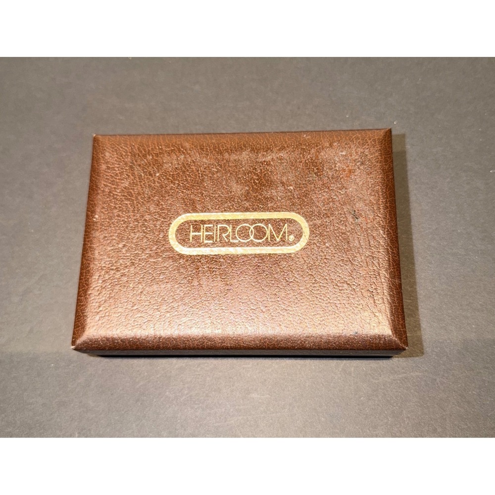 Vintage Heirloom by Trim Nail File Manicure Grooming Brown Travel Case NEW
